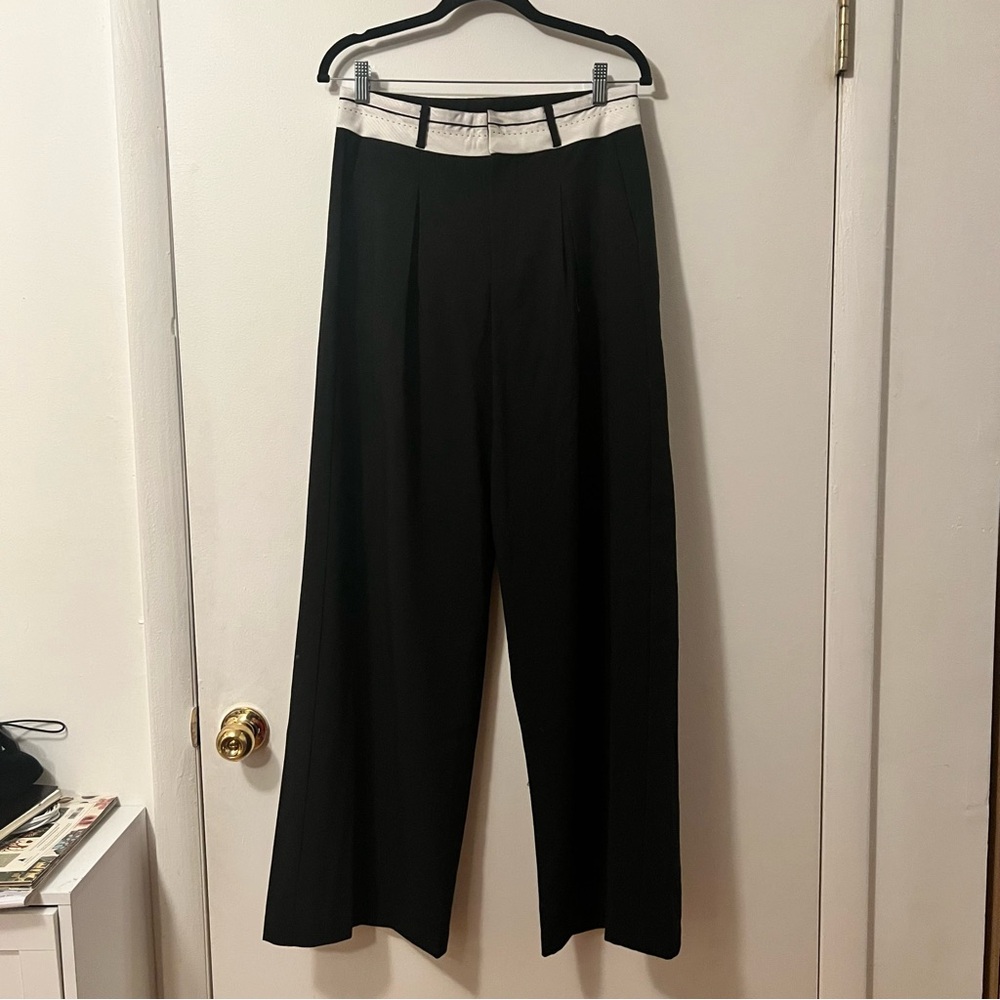 Steve Madden Black Trousers with White Detail